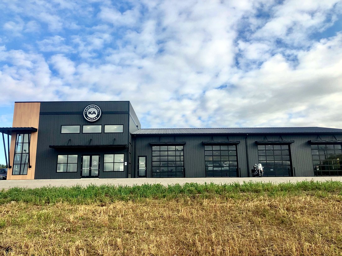 Completed commercial building exterior