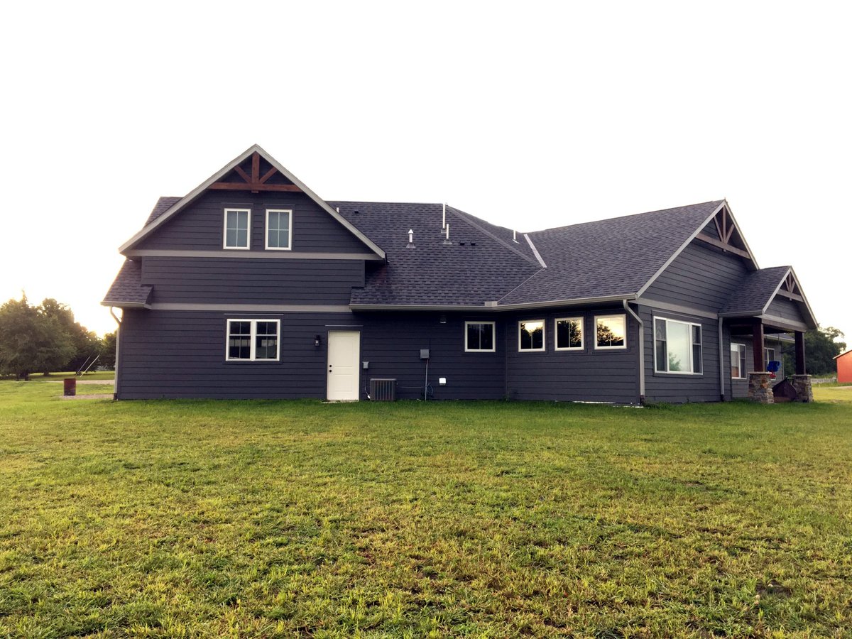 Two-story custom home